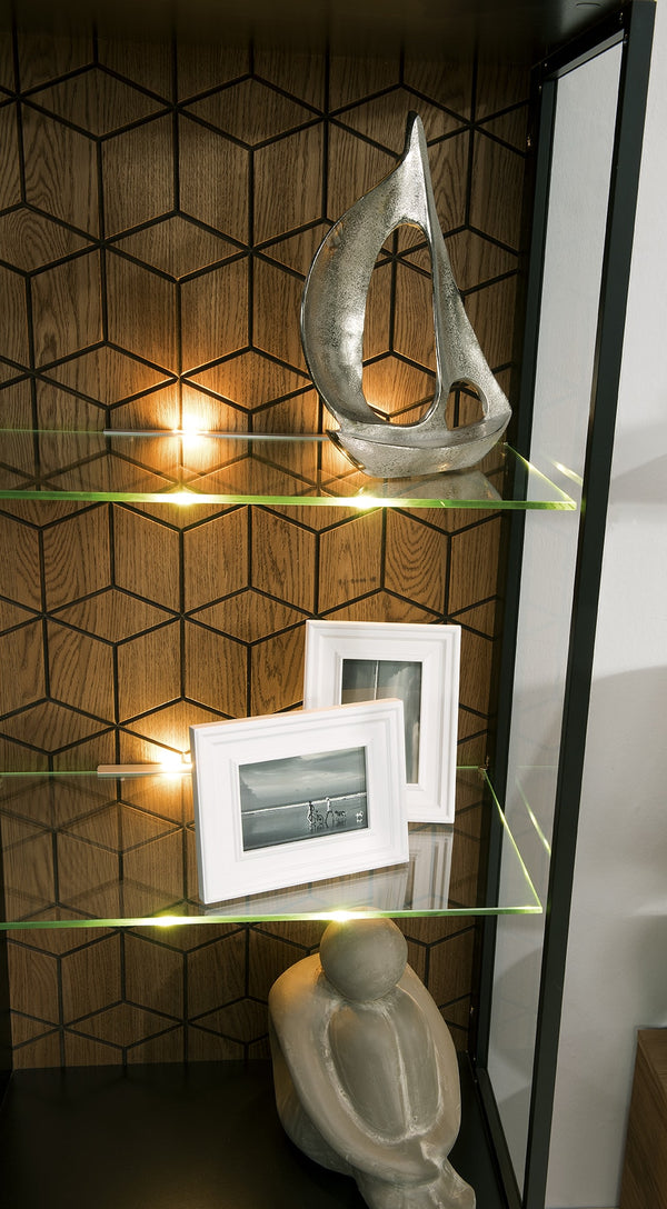 LoftStory Vitrina de madera de roble diseno original nordico