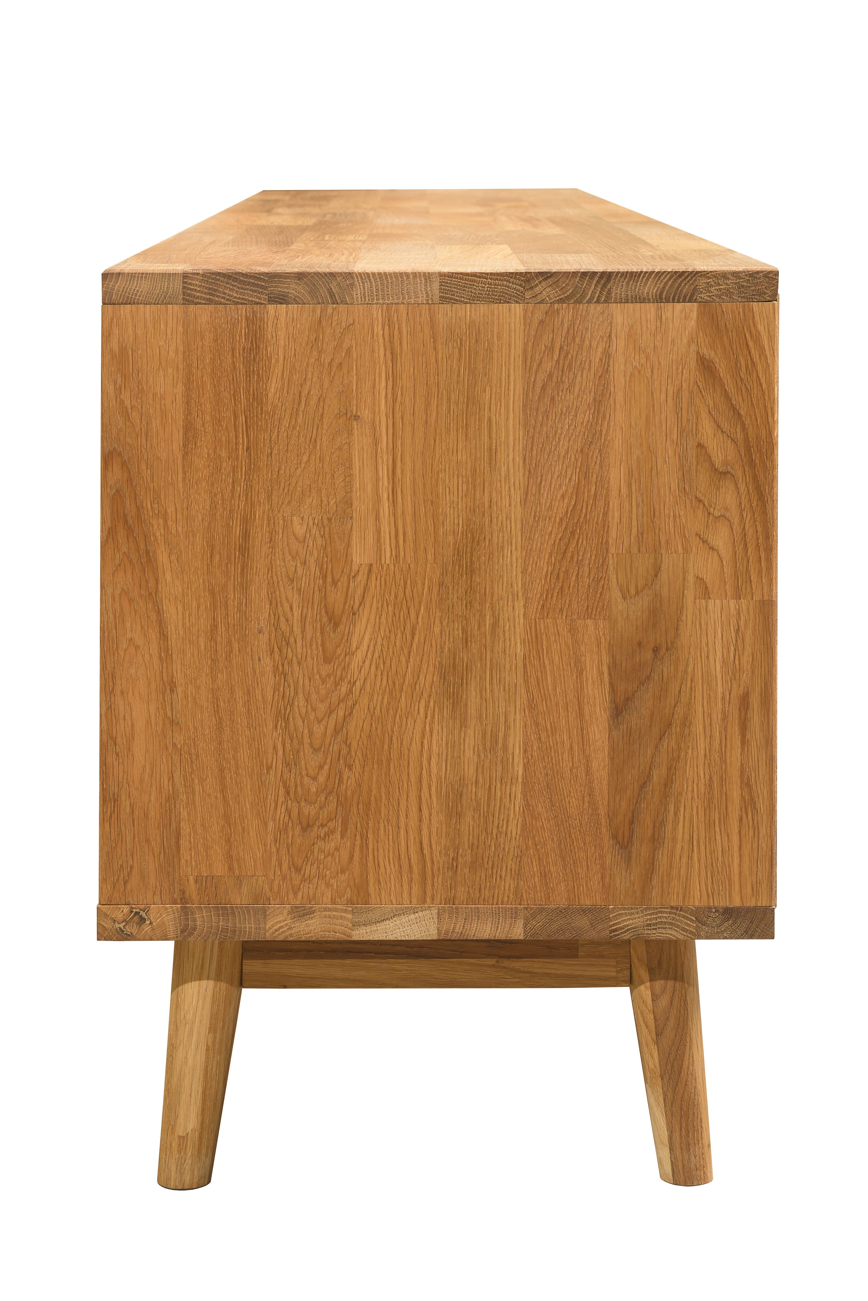 NordicStory mesa de TV aparador comoda salon madera maciza roble 100 natural blanqueado