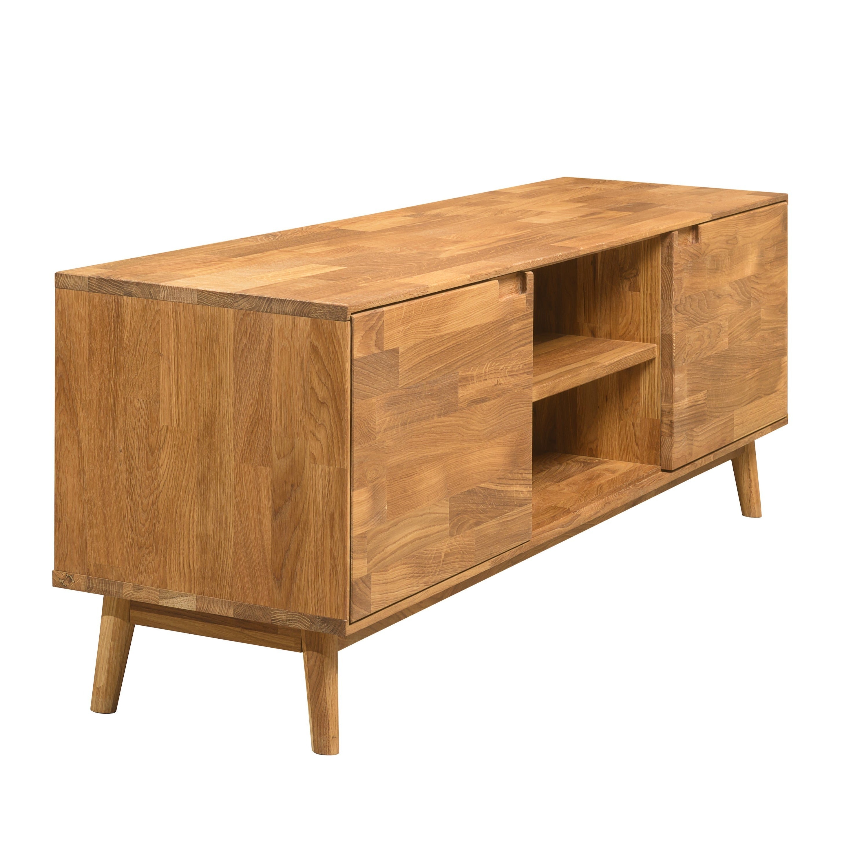 Mueble de TV madera roble maciza salon estilo nordico