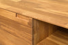 NordicStory Table TV buffet commode salon bois massif chêne 100 naturel blanchi