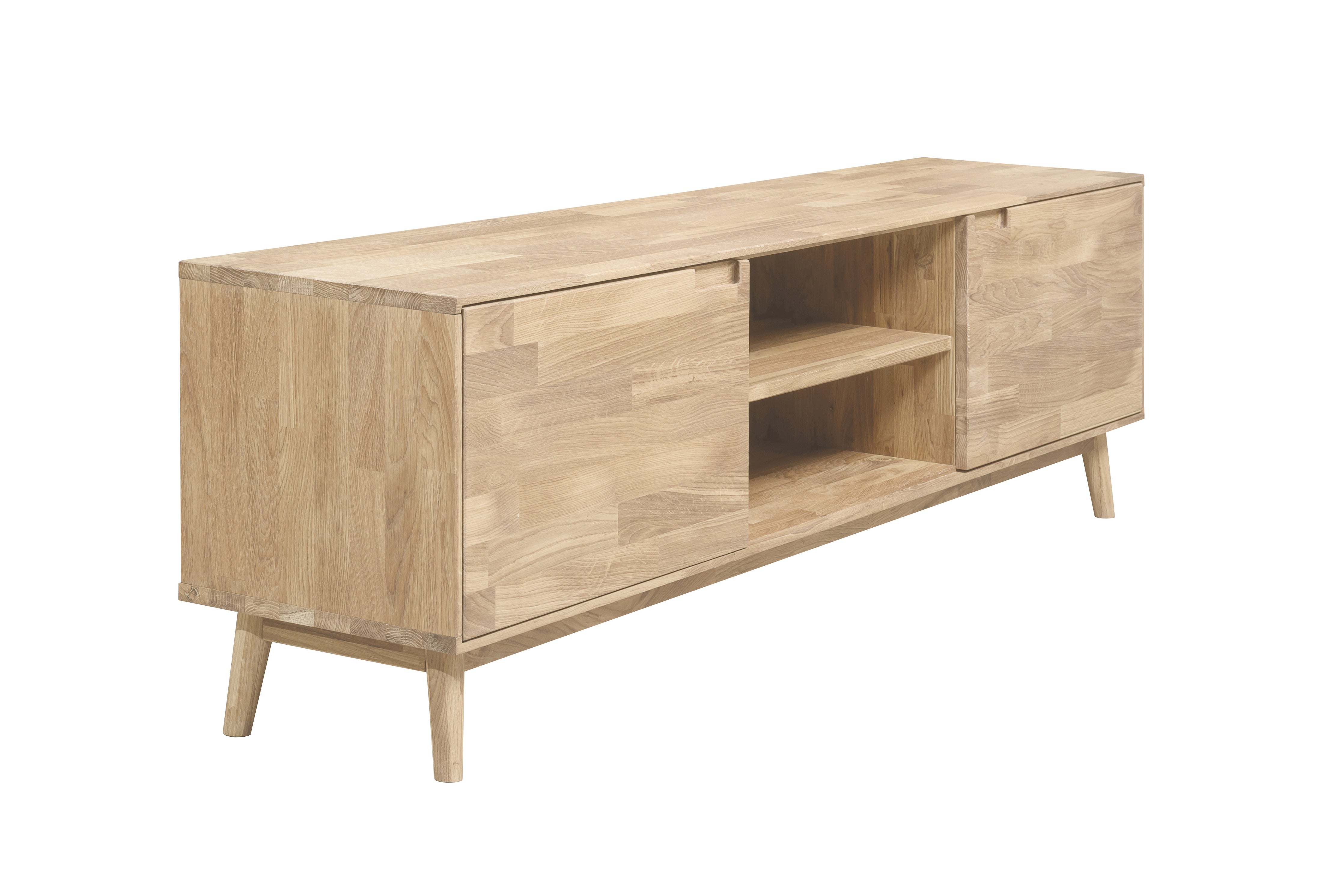 Mueble de TV madera roble maciza salon estilo escandinavo