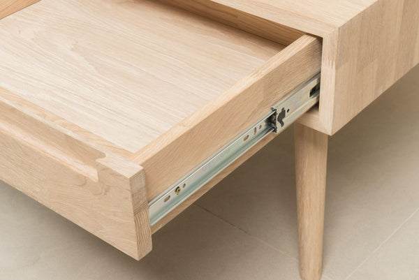 NordicStory mesa de centro madera maciza roble retro nordico