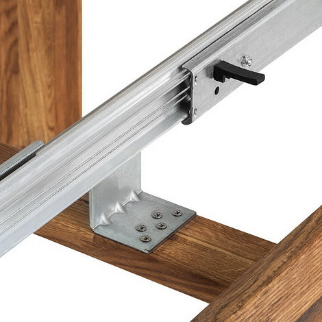 Mesa de comedor extensible madera maciza roble nordico 