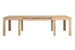 Mesa extensible de comedor madera maciza roble nordico