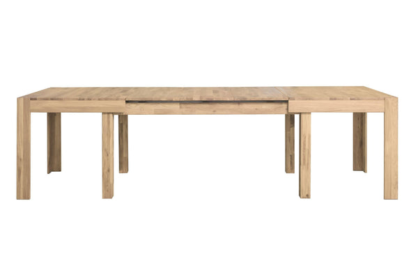 Mesa extensible de comedor madera maciza roble nordico