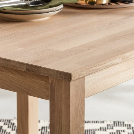 Mesa de madera roble macizo  salon comedor despacho