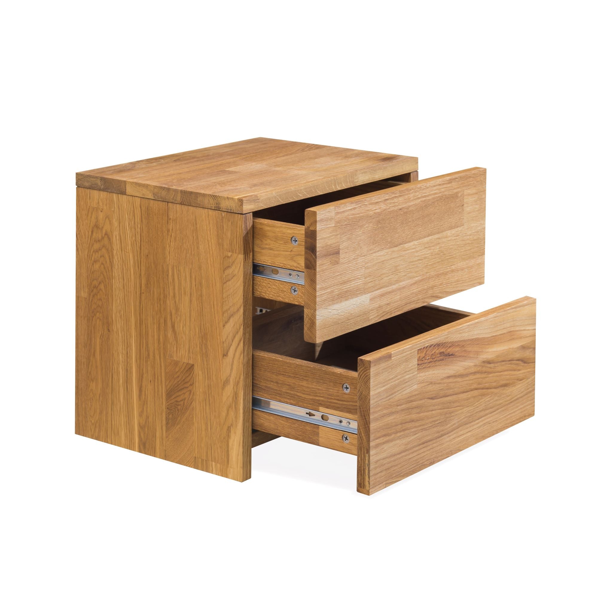 Mesa de noche Mesita auxiliar madera maciza roble natural nordico