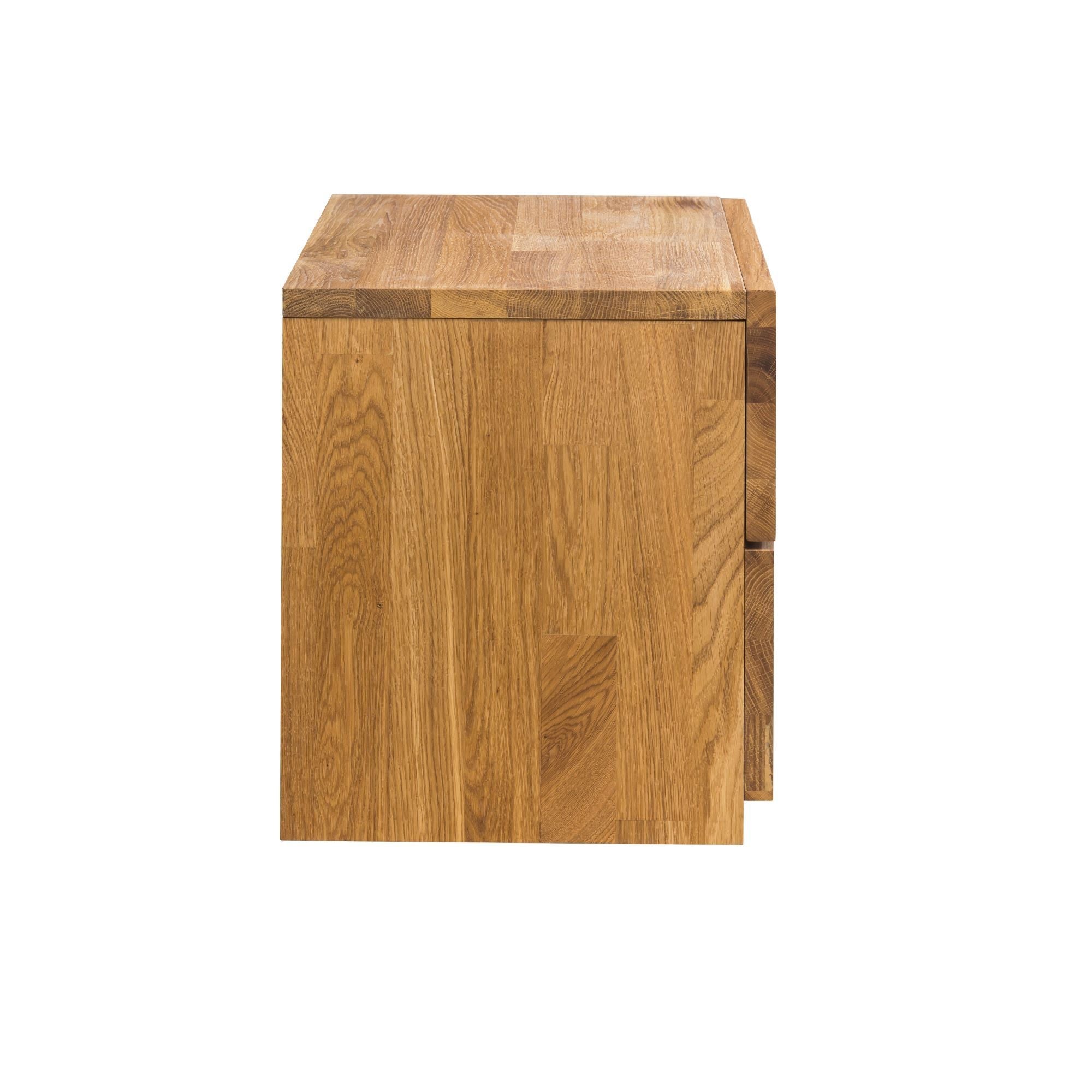 Mesa de noche Mesita auxiliar madera maciza roble natural nordico