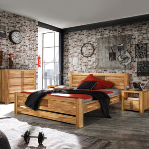 Table de chevet en bois massif de chêne style nordique Roble.store