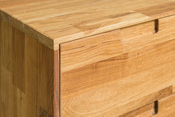 NordicStory table de chevet table de chevet en chêne massif 100 naturel blanchi