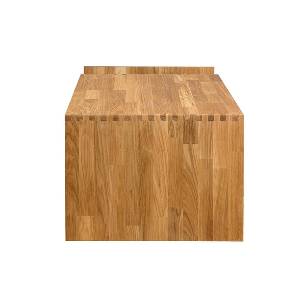 NordicStory Mesa de centro de madera maciza de roble