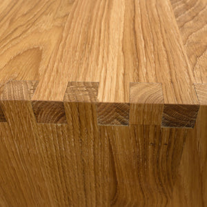 NordicStory Mesa de centro de madera maciza de roble