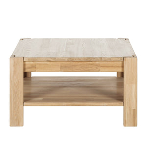 NordicStory Mesa de centro de madera maciza de roble