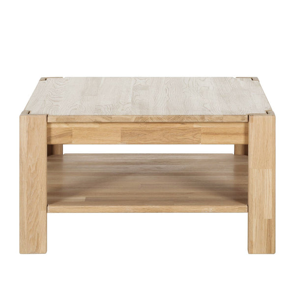 NordicStory Mesa de centro de madera maciza de roble