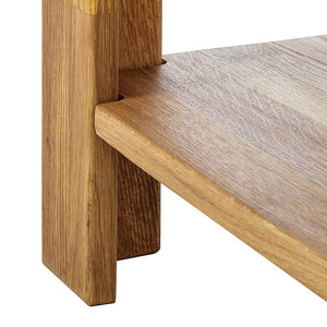 NordicStory Mesa de centro de madera maciza de roble