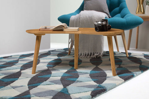 NordicStory Mesa de centro apilables de madera maciza de roble