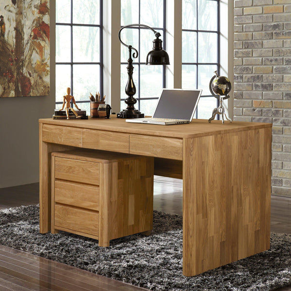 Table de chevet caisson en bois massif de chêne style nordique Roble.store