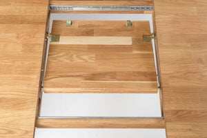 Table à manger extensible en bois massif de chêne France