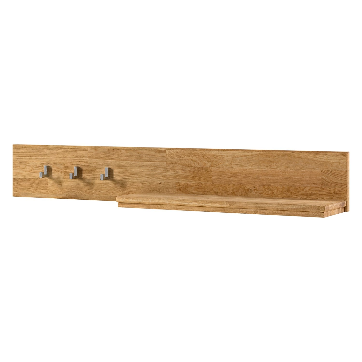 NordicStory Perchero de pared de madera maciza de roble 