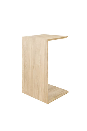 Table d’appoint, table de chevet, bout de canapé en bois massif de chêne