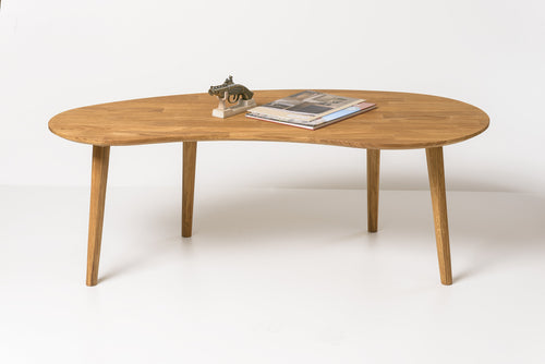 Mesa de centro de salon madera de roble macizo nordico