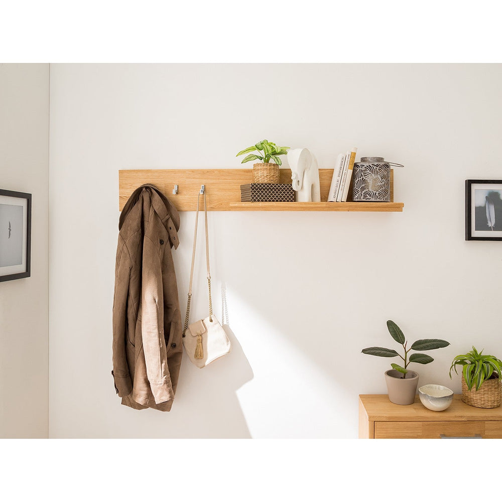 Patère en bois massif de chêne Arizona – 120 x 21 x 18 cm - NordicStory