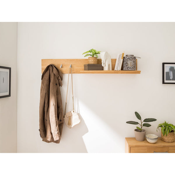 Patère en bois massif de chêne Arizona – 120 x 21 x 18 cm - NordicStory