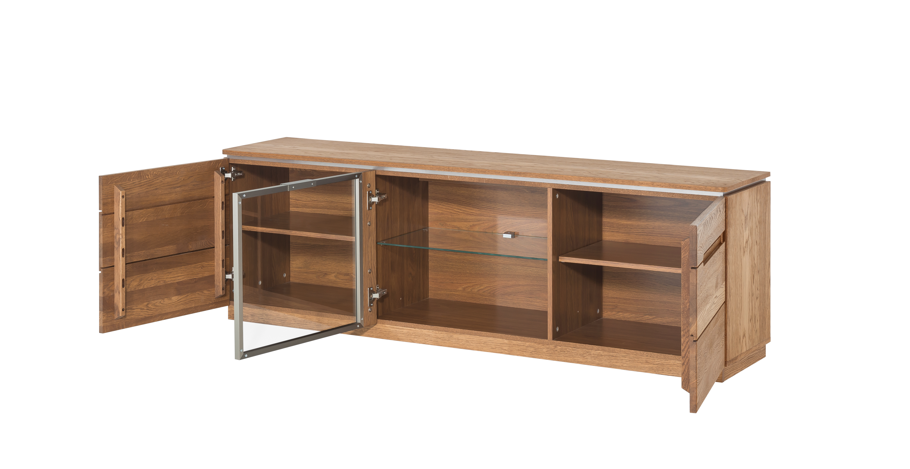 NordicStory Aparador mueble de TV de madera maciza roble diseno nordico moderno rustico escandinavo