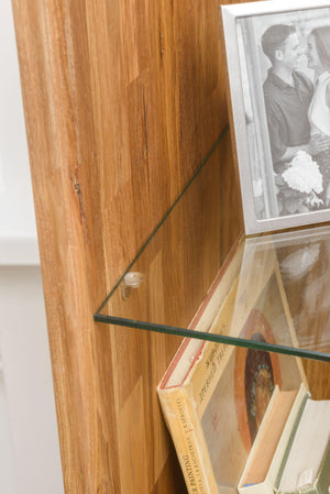 NordicStory Armario Vitrina de madera maciza de roble