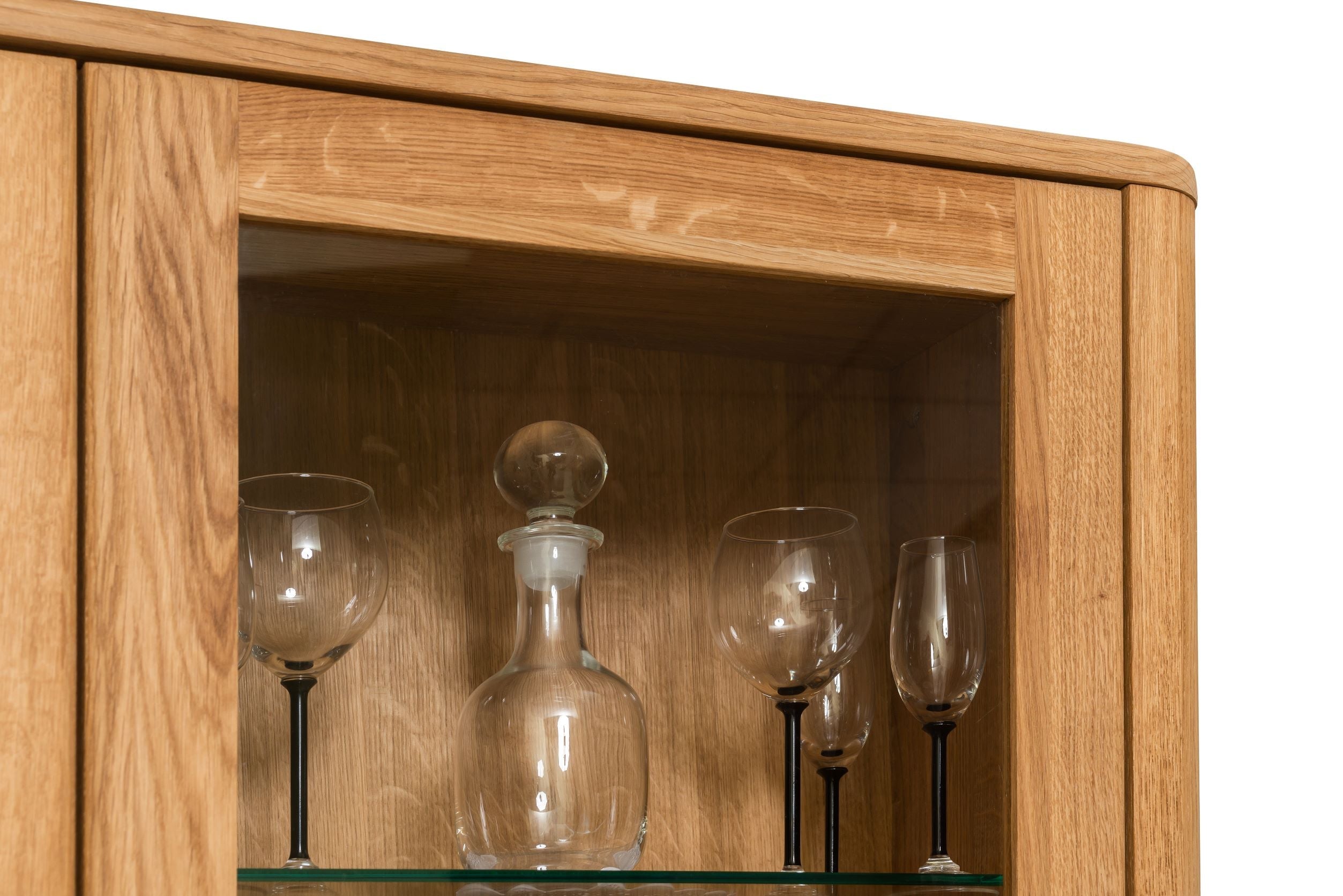 NordicStory Armario de pared de madera maciza de roble 