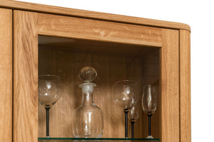 NordicStory Armario de pared de madera maciza de roble 