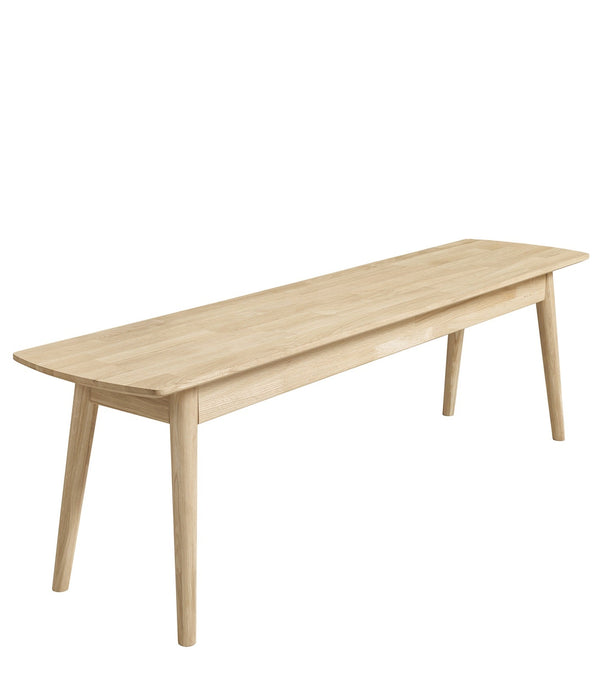 NordicStory Banco de madera maciza de roble