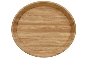 NordicStory Bandeja decorativa redonda de madera maciza roble Info Draft