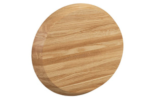 NordicStory Bandeja decorativa redonda de madera maciza roble Info Draft