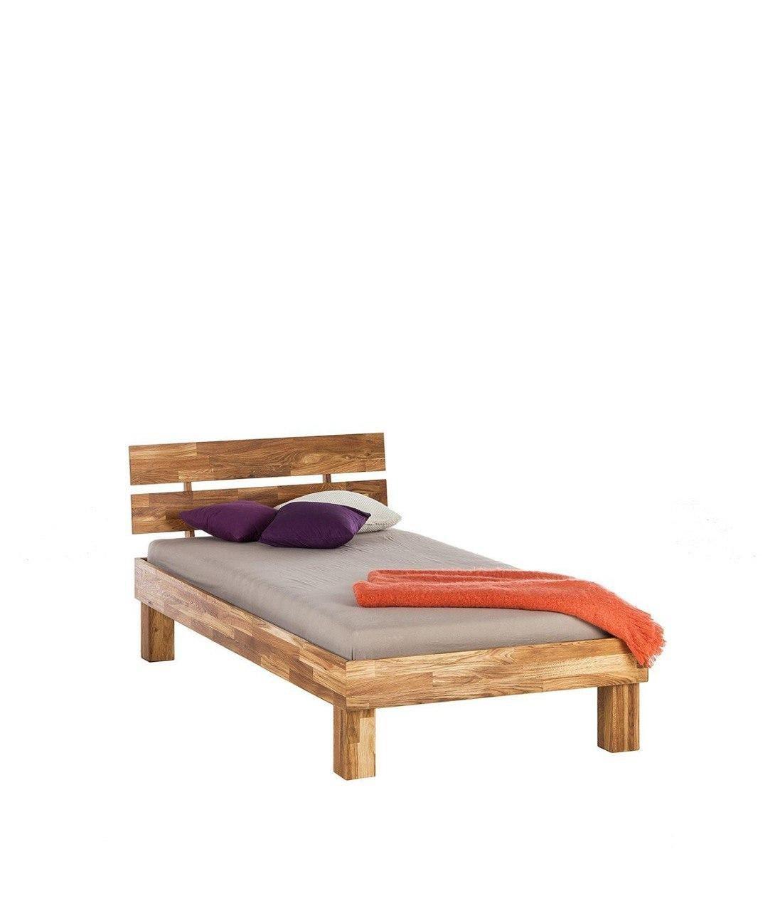 NordicStory Cama de madera maciza de roble