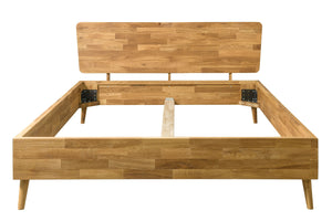 NordicStory Cama madera maciza roble dormitorio nordico 