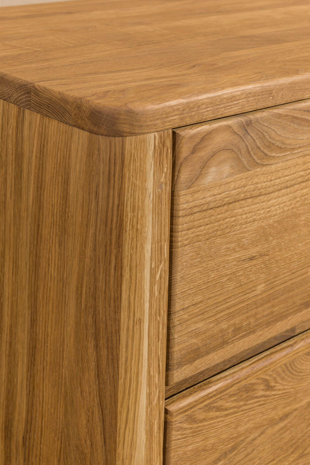 Buffet commode en bois massif de chêne Elsa 6 - 140 x 44 x 78,2 cm - NordicStory