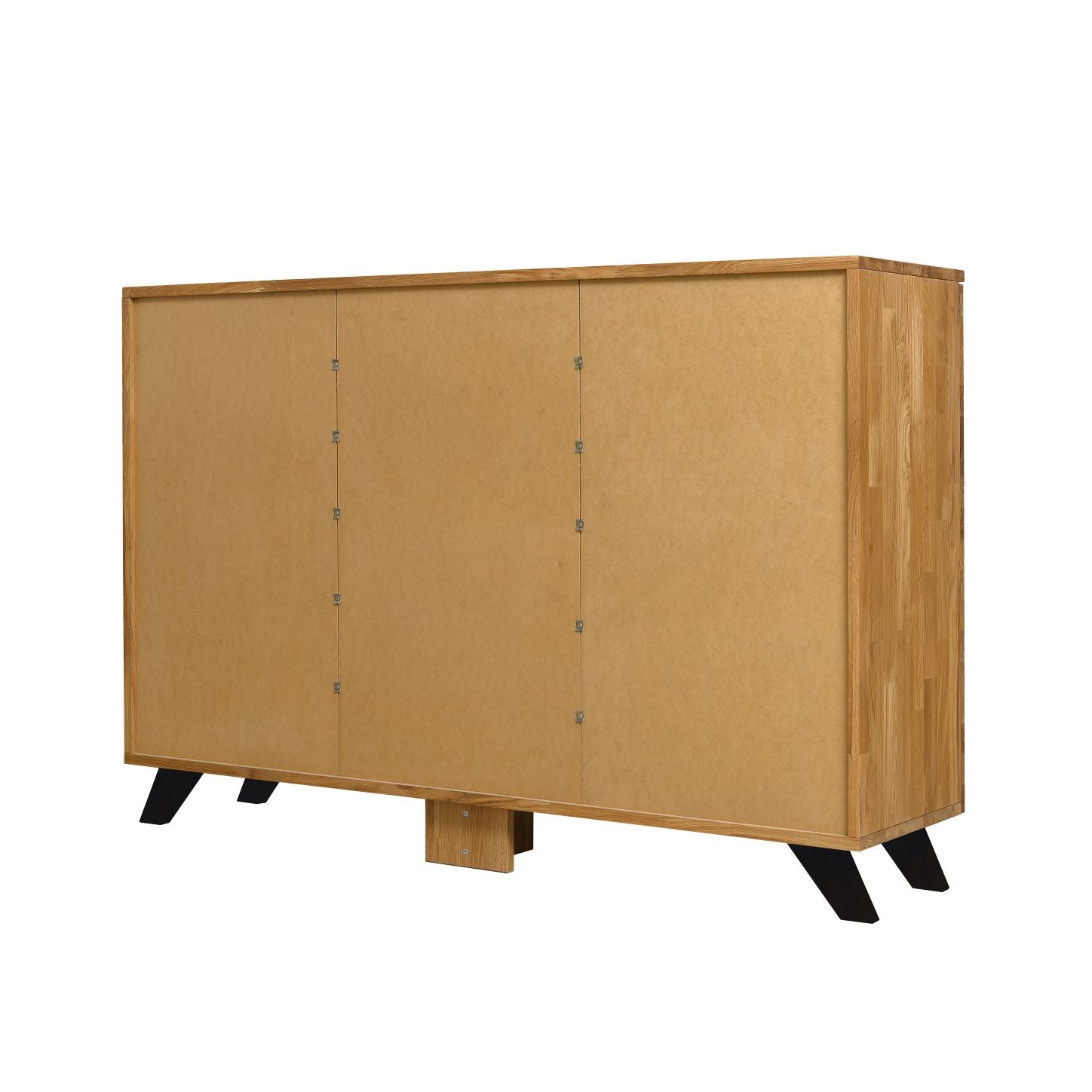 NordicStory Cómoda aparador de madera maciza de roble Moritz 2, 150 x 40 x 101,9 cm.