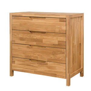 NordicStory Cómoda Cajonera de madera maciza de roble