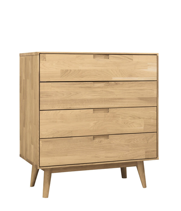 Commode en bois massif de chêne style scandinave Roble.Store