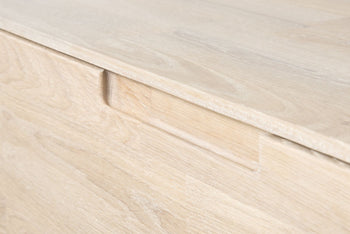 NordicStory Buffet à tiroirs en chêne massif "Escandi 4" 160 x 45 x 84,5 cm.