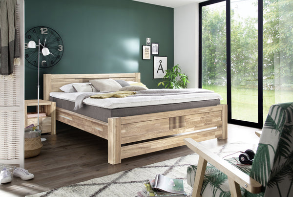 Table de chevet en bois massif de chêne style nordique Roble.store