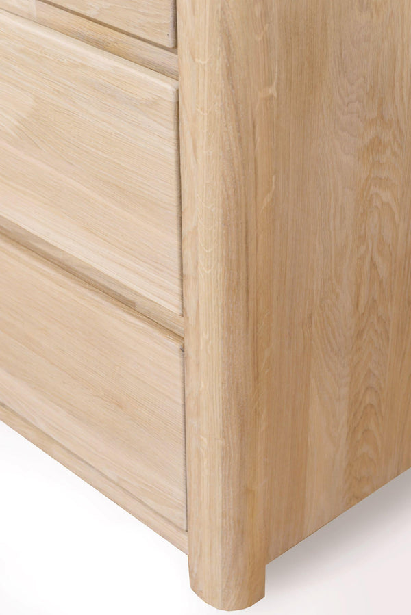 NordicStory Elsa Aparador Comoda Cajonera de madera maciza roble escandinavo