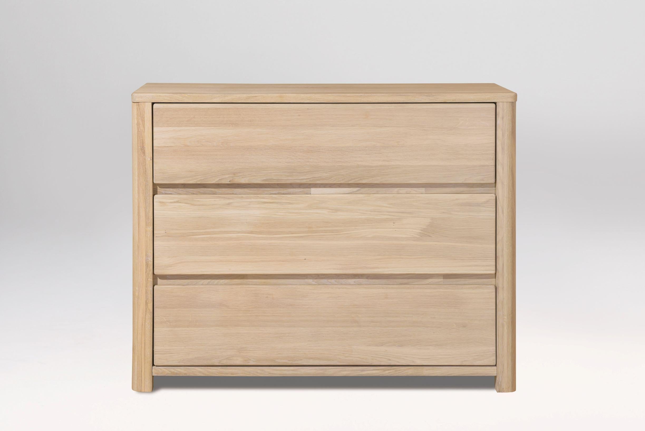 NordicStory Elsa Aparador Comoda Cajonera de madera maciza roble escandinavo