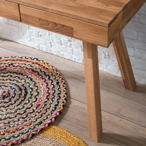 NordicStory Mesa escritorio de madera maciza de roble