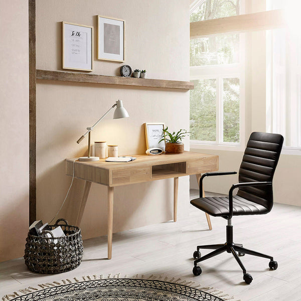 Roble.Store Bureau en bois massif de chêne Escandi 5