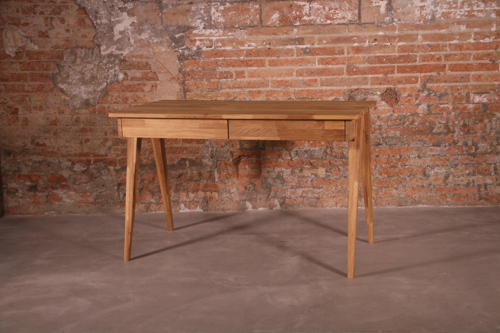 NordicStory Mesa escritorio de madera maciza de roble 