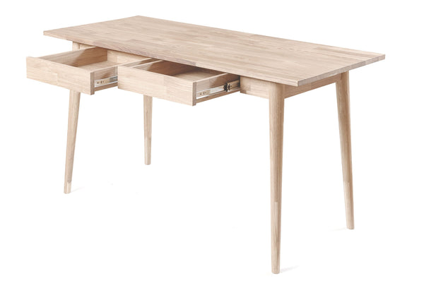 NordicStory Mesa escritorio de madera maciza de roble