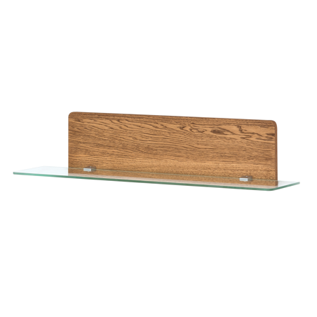 NordicStory Estante de pared de madera maciza de roble