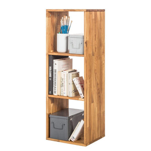 Etagère bibliothèque en bois massif de chêne Régal 3 – 39 x 35 x 113 cm - NordicStory